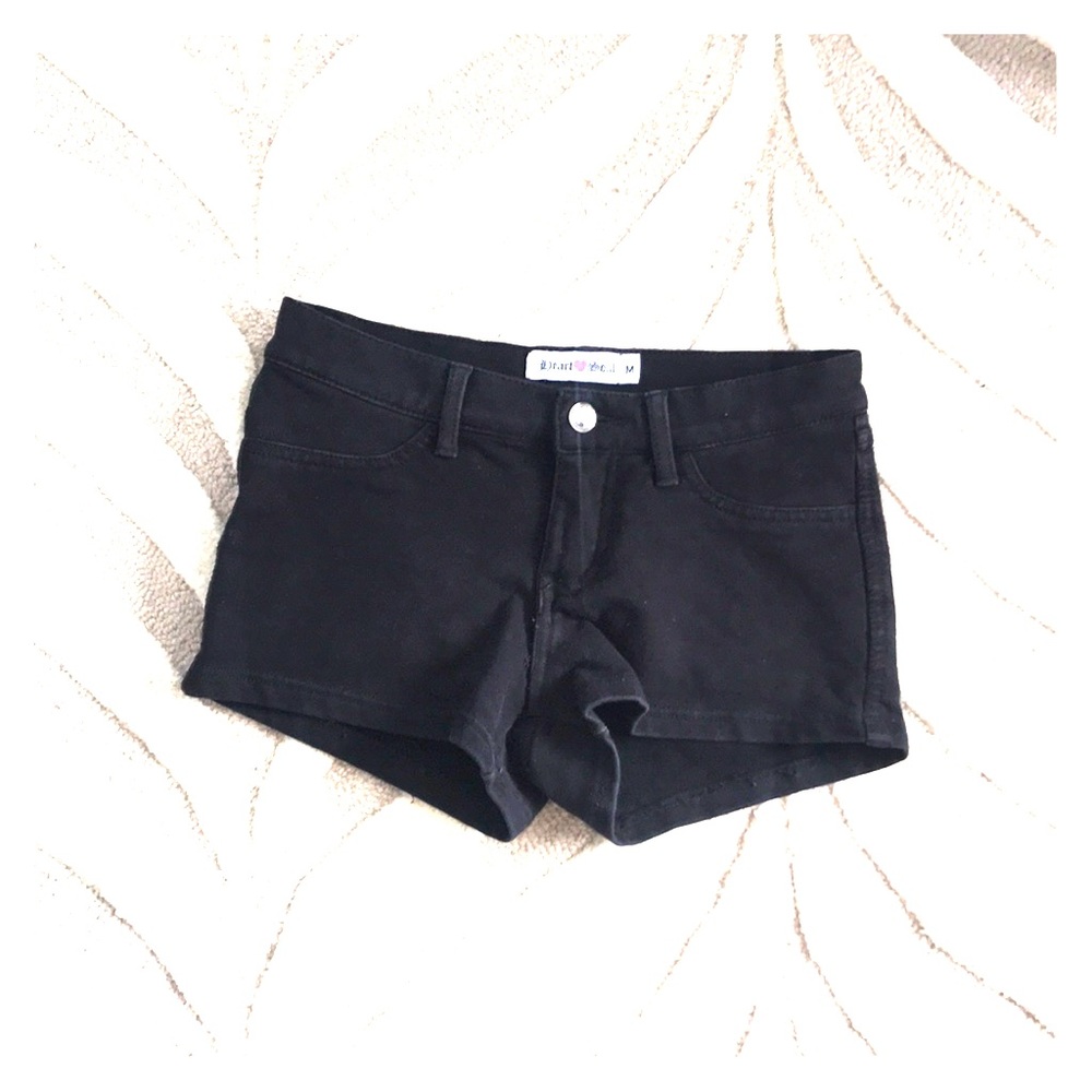 Black short shorts